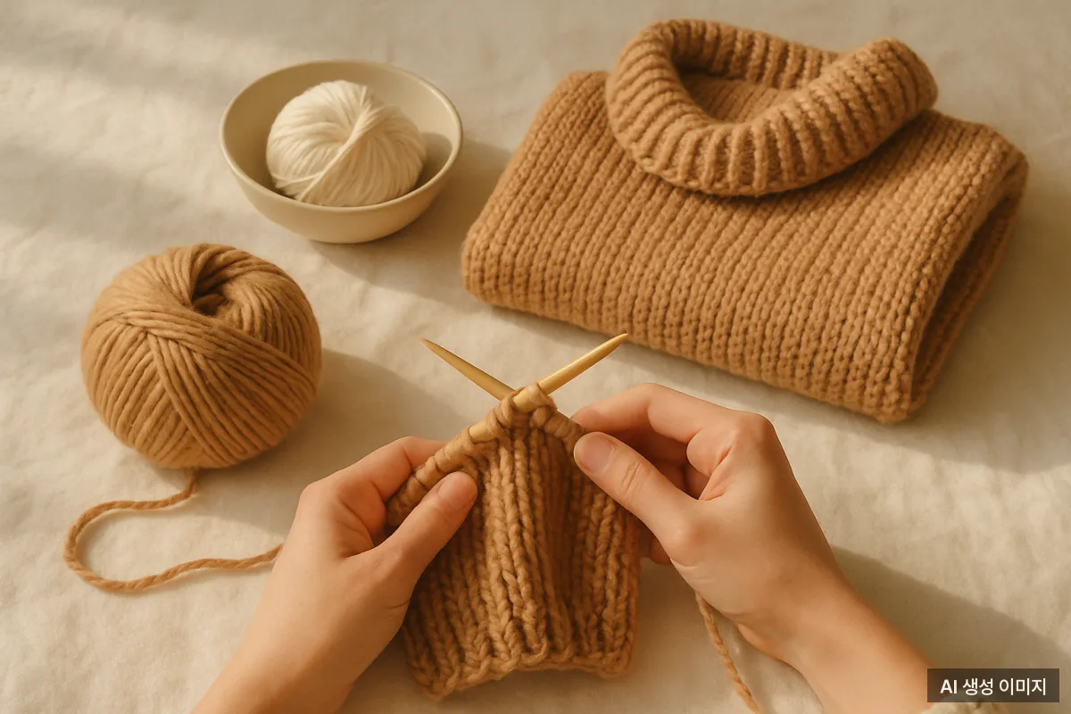 뜨개질 DIY 완전 가이드: 초보자도 바로 시작하는 법